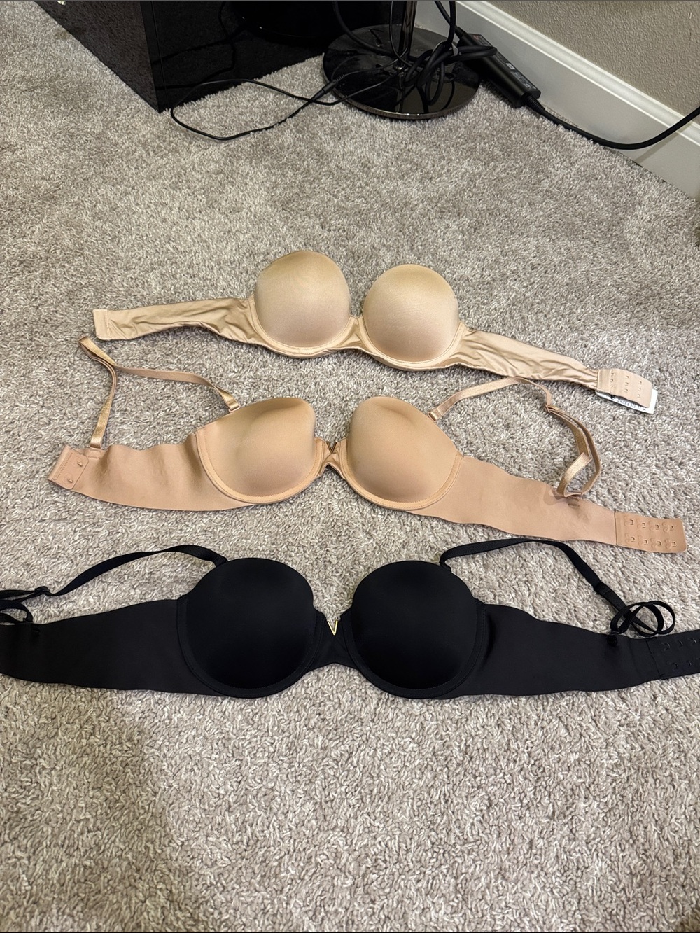 34A Strapless wired push up bra victorias secret h&m